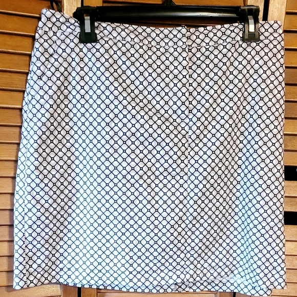 Izod Golf Pants - Black and White Geometric Pencil Skirt